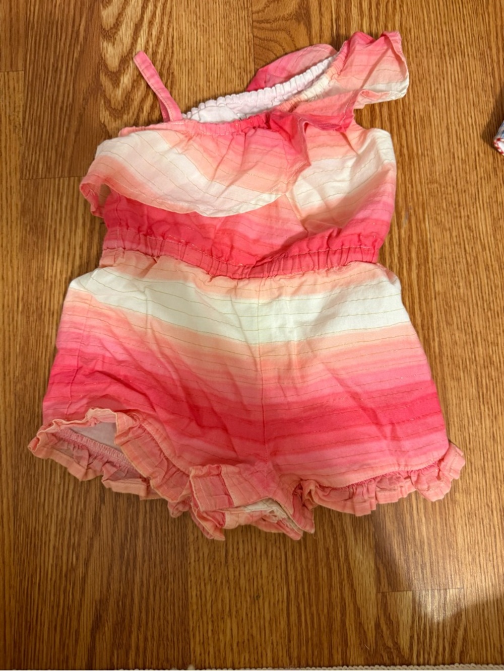 Janie and Jack Pink Ombre One-Piece Romper